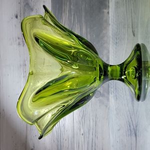 Send Me Offers! Vintage Viking Epic Plant Element Footed Center Crystal Bowl